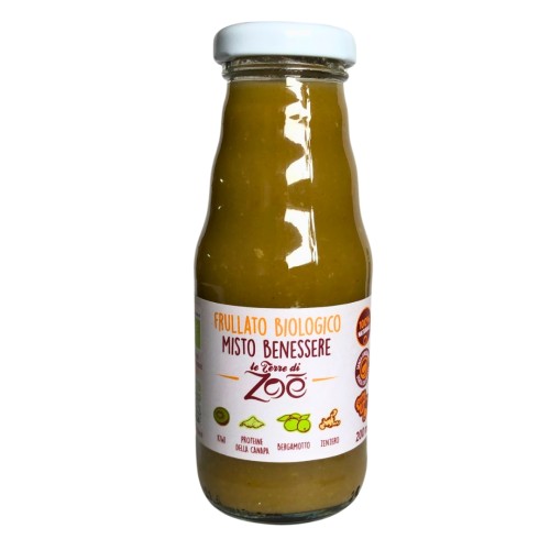 Smoothie BIO kiwi, bergamotka, białko konopne, imbir 200 ml – Le Terre di Zoé