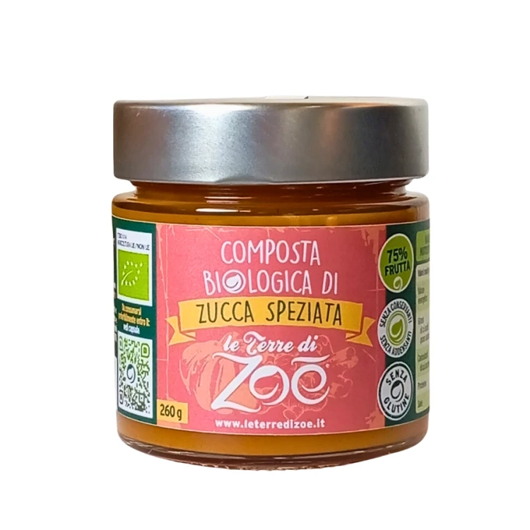 Konfitura z dyni z przyprawami 260 g – Le Terre di Zoé, Kalabria