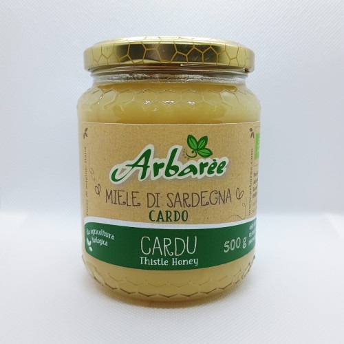Miód z ostu (Cardo) BIO z Sardynii 500 g | Arbarèe