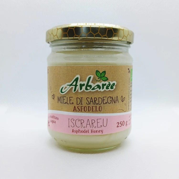 Miód asfodelowy (Asfodelo) BIO z Sardynii 250 g | Arbarèe