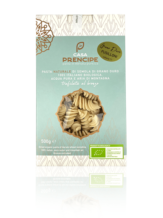 Makaron Fusilloni BIO Casa Prencipe - duże świdry 500g