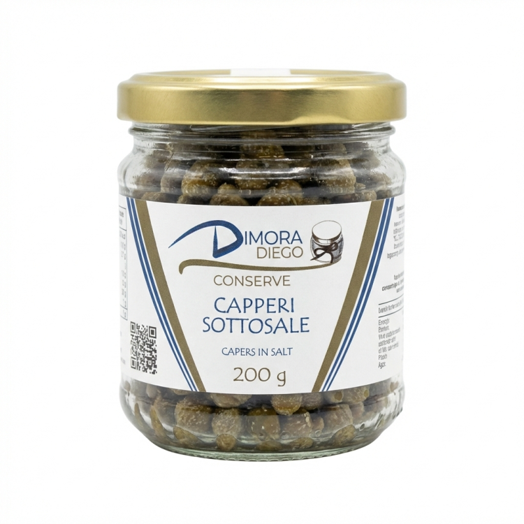 Słoik kaparów w soli sycylia 180 g smak i aromat