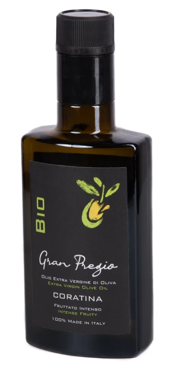 Oliwa Wysokopolifenolowa BIO Coratina 250ml - 890 mg! Gran Pregio (Zbiór 2025/26)