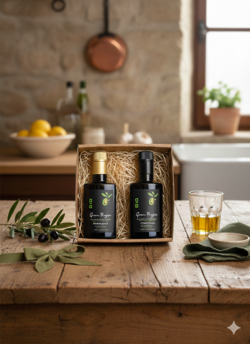 Zestaw prezentowy oliwa wysokopolifenolowa bio coratina