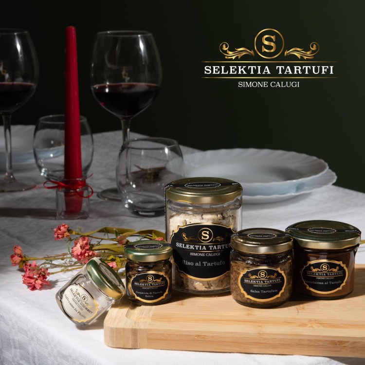 Pasty truflowe oliwa i sól morska z truflami zestaw