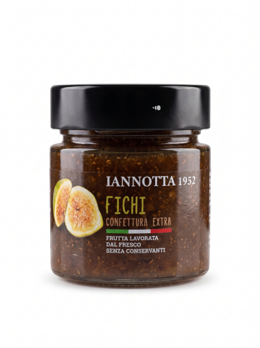 szklany słoik ekologicznej konfitury z fig BIO 250g od producenta Lucia Iannotta.