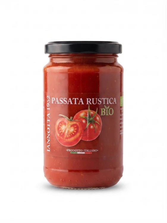 Passata Rustica BIO 290g od Lucia Iannotta. 100% organicznych pomidorów.