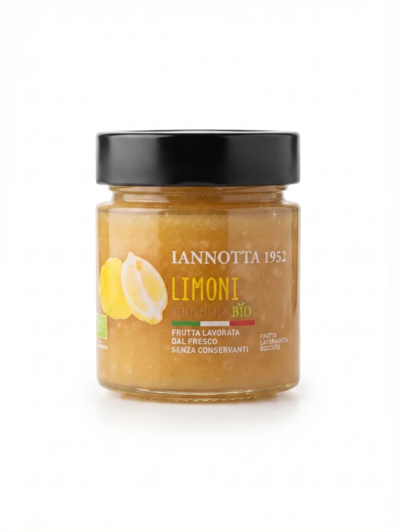 Ekologiczna konfitura z cytryn BIO 250g od Lucia Iannotta. Skład: 69,6% owoców.