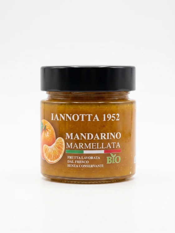 Ekologiczna konfitura z mandarynek BIO 250g od Lucia Iannotta. Skład: 75% owoców BIO.
