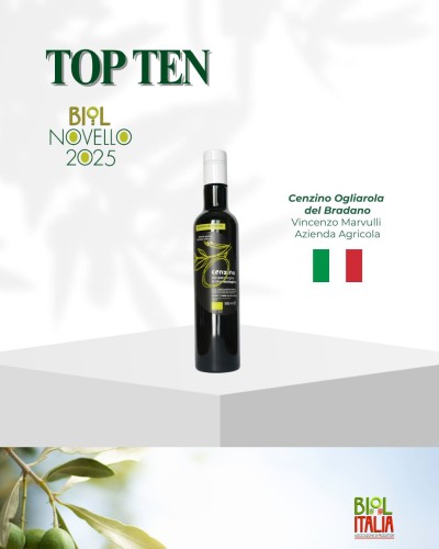 Ekologiczna oliwa Cenzino z Matery 809 mg polifenoli certyfikat BIO